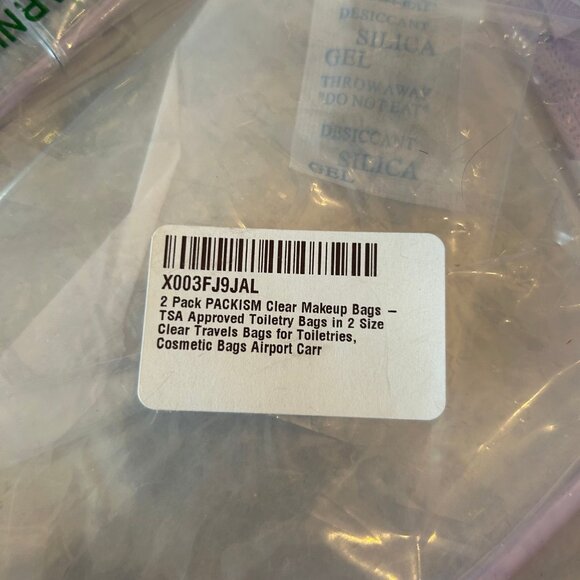 PACKISM Clear Makeup Bags - Toiletry Bags in 2 Sizes - Picture 5 of 6